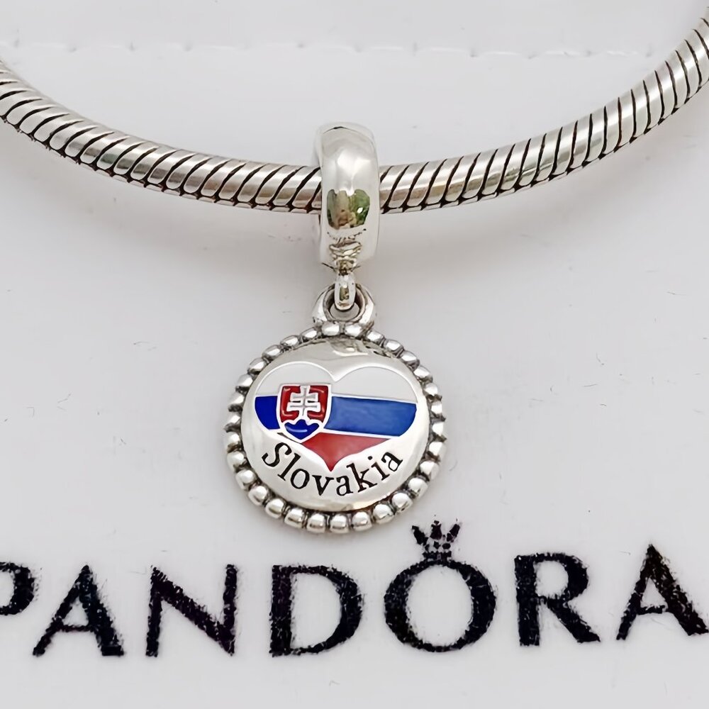 Pandora Slovakia Flag Exclusive Charm Pendant